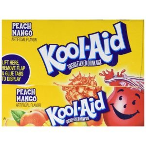 Kool Aid packets of Peach Mango